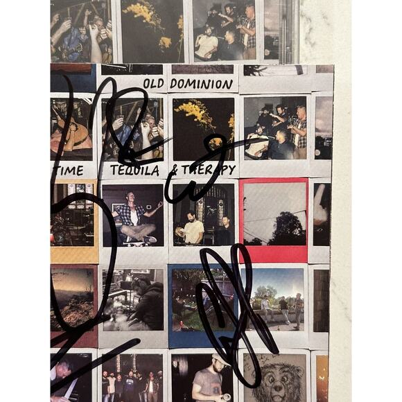 OLD DOMINION Band Signed Time Tequila & Therapy Booklet w/ New CD Matthew Ramsey - Picture 6 of 9